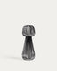 Reiba black metal solar floor lamp