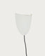 Nibla wall-mounted light fixture in white clay-effect metal