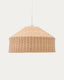 Ennia rattan lamp shade with light finish Ø65cm