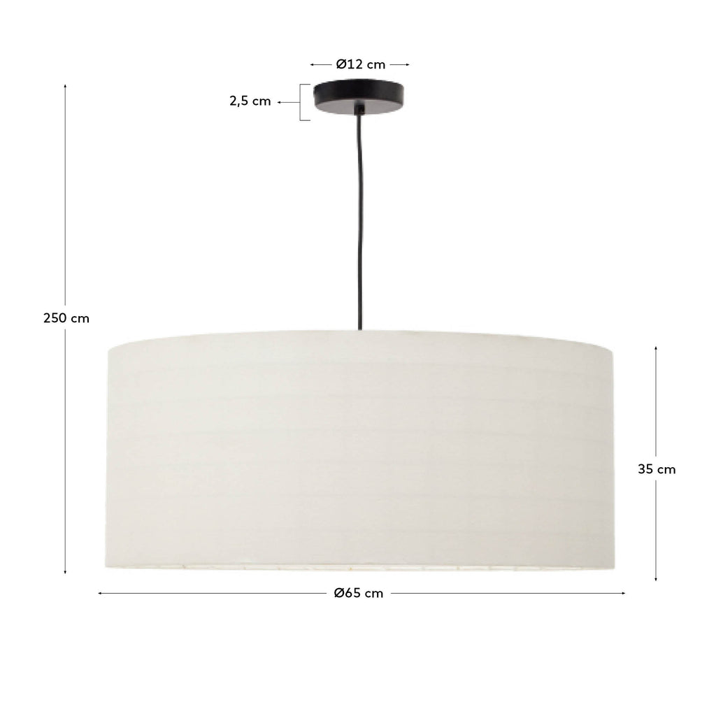 Dulan cotton ceiling lamp shade Ø65cm