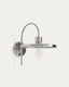Nuvira wall light in light grey brushed metal