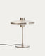 Nuvira table lamp in light grey brushed metal