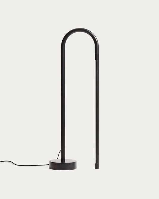 Bow black aluminium table lamp