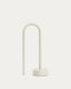 Bow grey aluminium portable table lamp