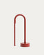 Bow red aluminium portable table lamp