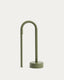 Bow green aluminium portable table lamp