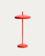 Porte red aluminium portable table lamp