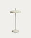 Porte light grey aluminium portable table lamp