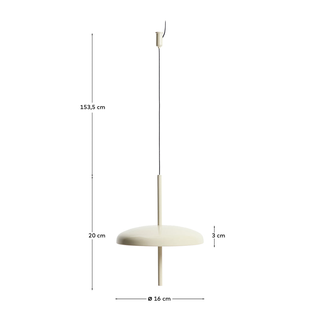 Porte light grey aluminium portable ceiling lamp Ø 16 cm