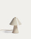 Ceren beige ceramic table lamp 21 cm