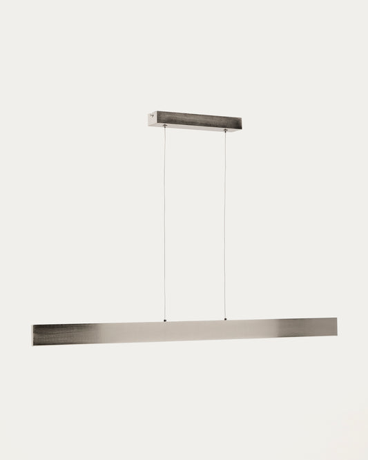 Boadella aluminium ceiling lamp with silver brushed painted finish
