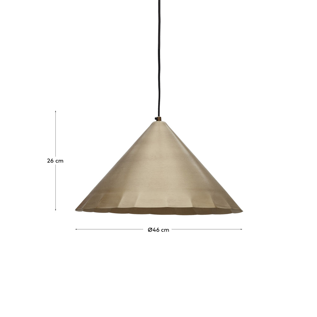 Parlava brass ceiling lamp, Ø 46 cm