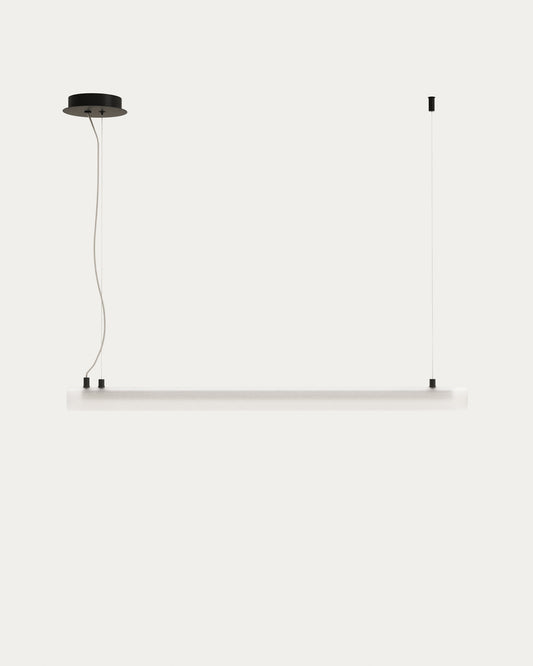 Vauxall ceiling lamp in metal and frosted glass