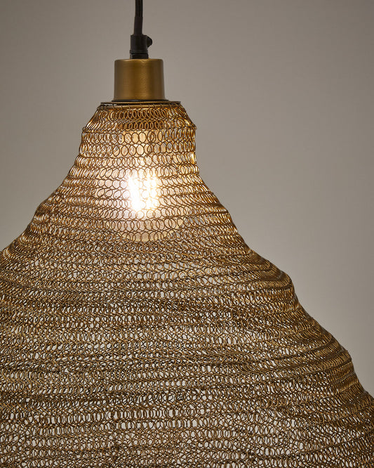 Sarraco gold metal ceiling lamp Ø 48,5 cm