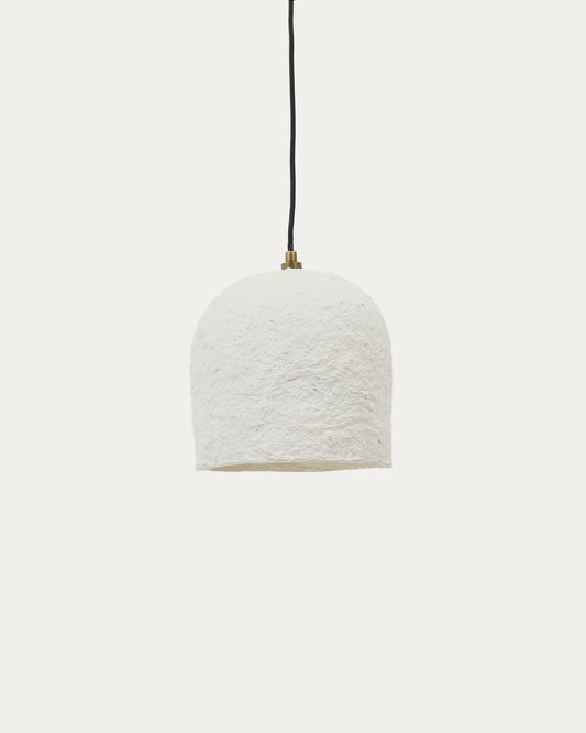 Calvia white papier-mâché ceiling lamp Ø 25 cm