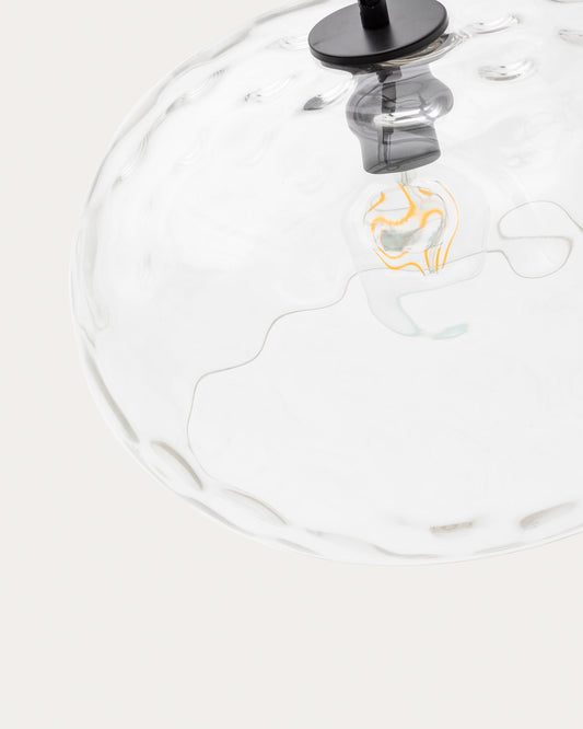 Balma transparent glass ceiling lamp, Ø 40 cm