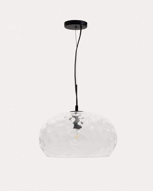 Balma transparent glass ceiling lamp, Ø 40 cm