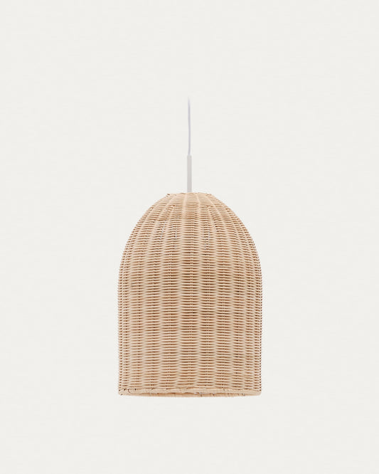 Druciana rattan ceiling lamp shade in a natural finish, Ø 25 cm