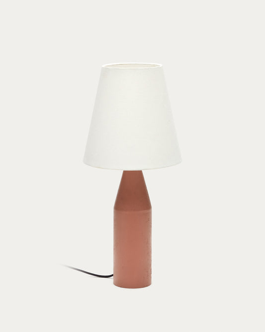 Boada metal table lamp with pink painted finish