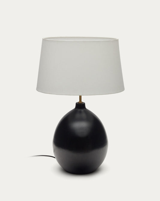 Foixa metal table lamp in black finish