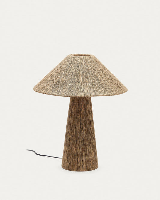 Renee table lamp in natural jute