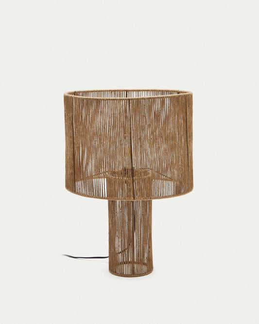 Pontos table lamp in jute with a natural finish