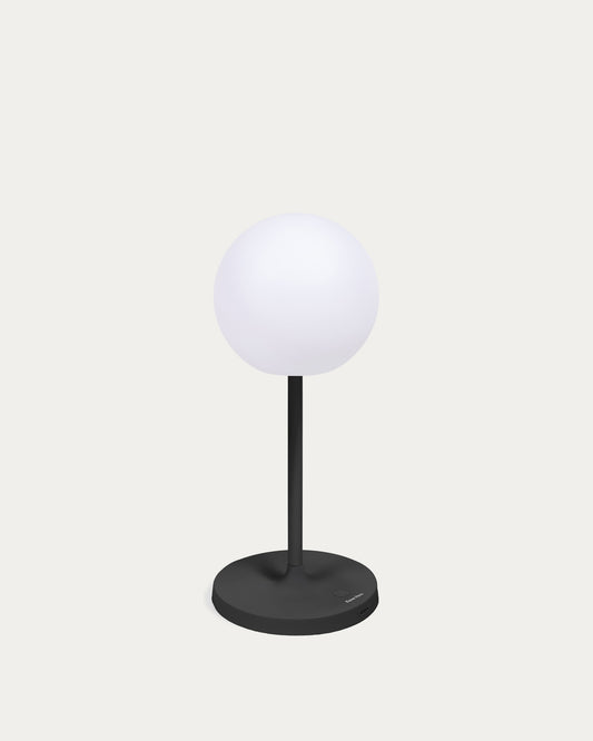 Dinesh outdoor table lamp in black aluminium 40 cm