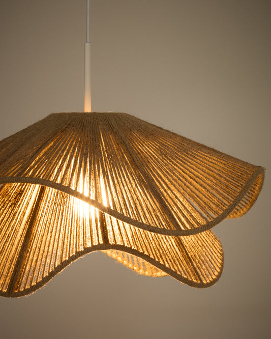 Pontos ceiling lamp shade in jute with a natural finish, Ø 50 cm