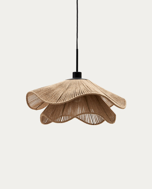 Pontos ceiling lamp shade in jute with a natural finish, Ø 50 cm