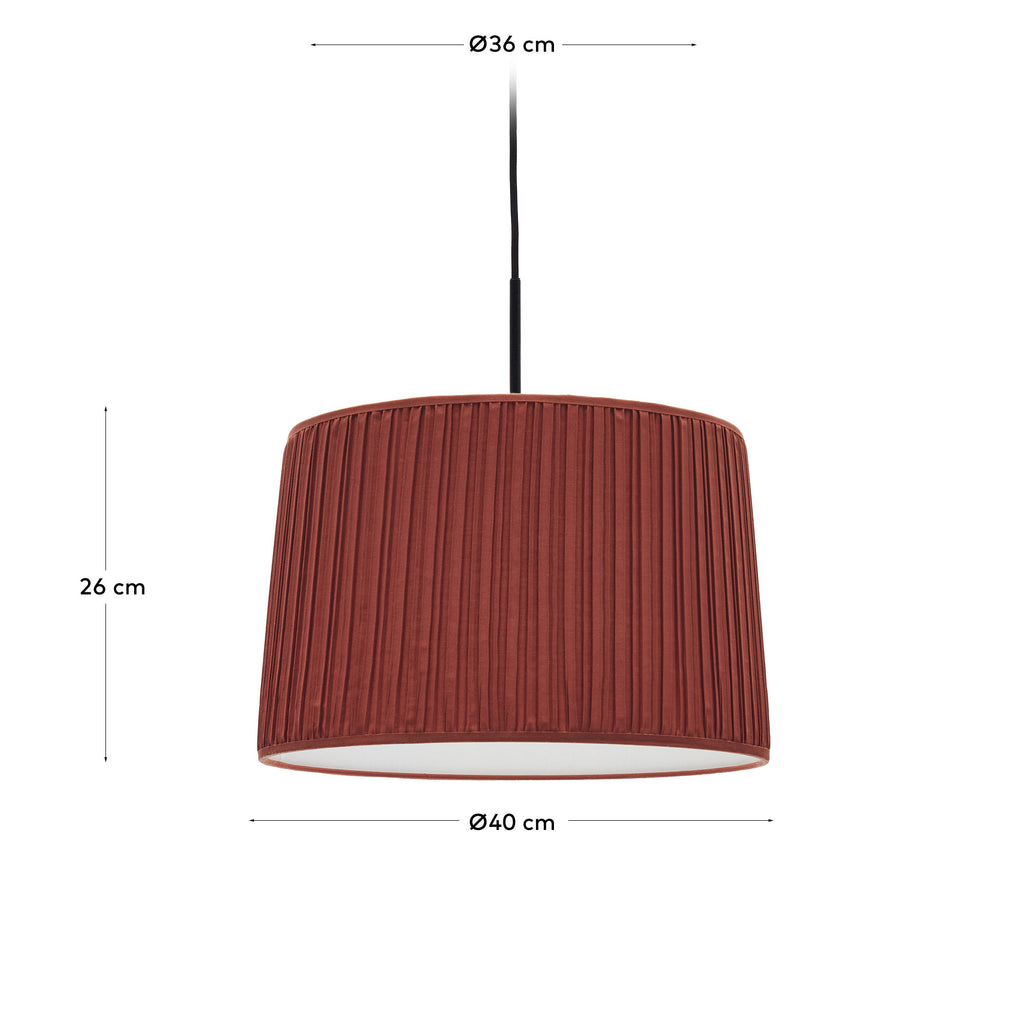 Guash ceiling lamp shade in terracotta, Ø 40 cm