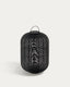 Saranella large portable table lamp in black polyrattan