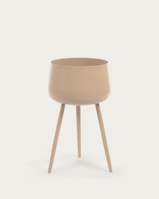 Apia beige metal plant pot stand Ø 18 cm