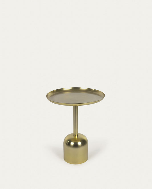 Adaluz side table in gold-coloured metal Ø 37 cm