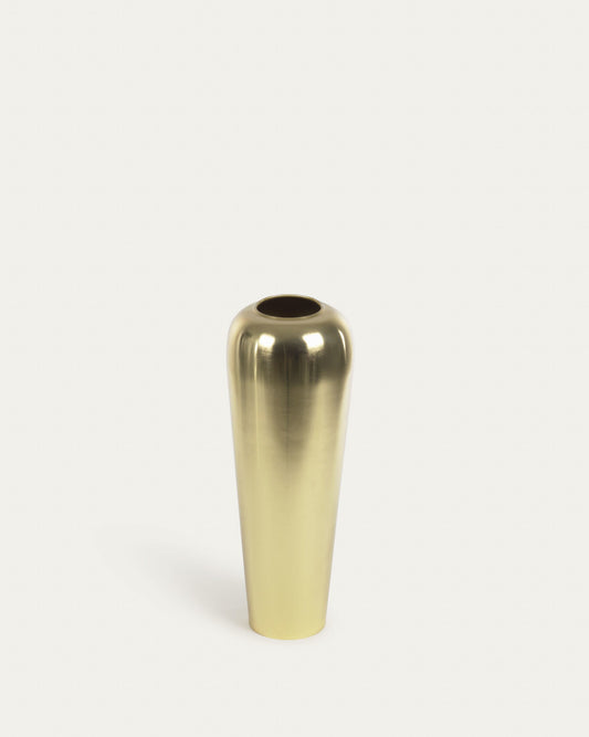 Catherine vase in gold-coloured metal 48 cm