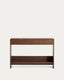 Norlen console with 2 drawers and shelf in walnut veneer FSC Mix Credit 120 x 81 cm