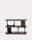 Aduma ebonised-finish oak veneer shelving unit FSC 100% 100 x 65 cm
