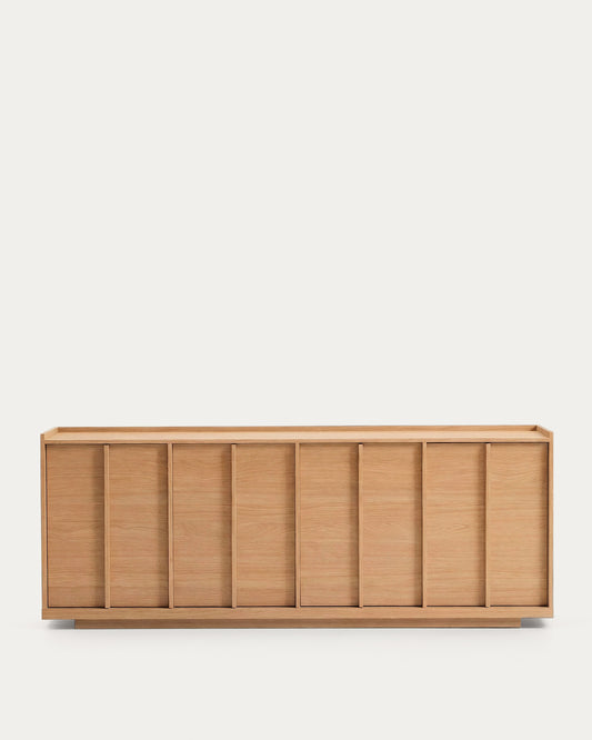 Onix sideboard with an oak veneer in a natural tone finish, 200 x 80 cm FSC Mix Credit