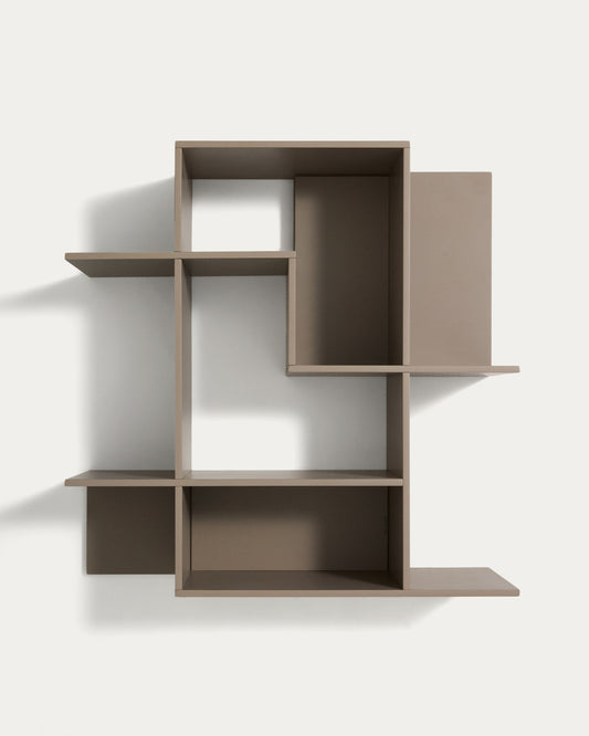 Ina modular shelving unit in taupe lacquered MDF 80 x 80cm FSC 100%