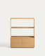 Visala with 1 visible shelf oak veneer shelf 90 x 106 cm FSC 100%