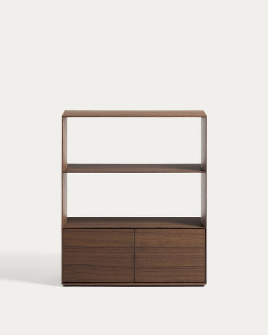 Visala with 1 visible shelf walnut-veneer shelf 90 x 106 cm FSC 100%