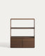 Visala with 1 visible shelf walnut-veneer shelf 90 x 106 cm FSC 100%