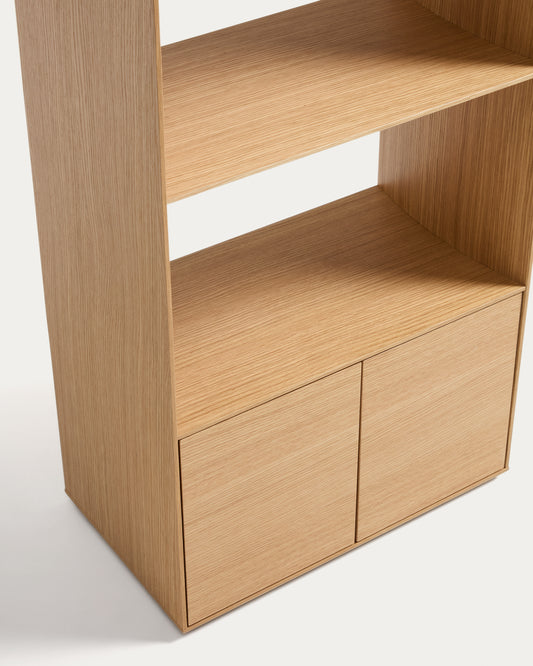 Visala with 1 visible shelf oak veneer shelf 60 x 106 cm FSC 100%