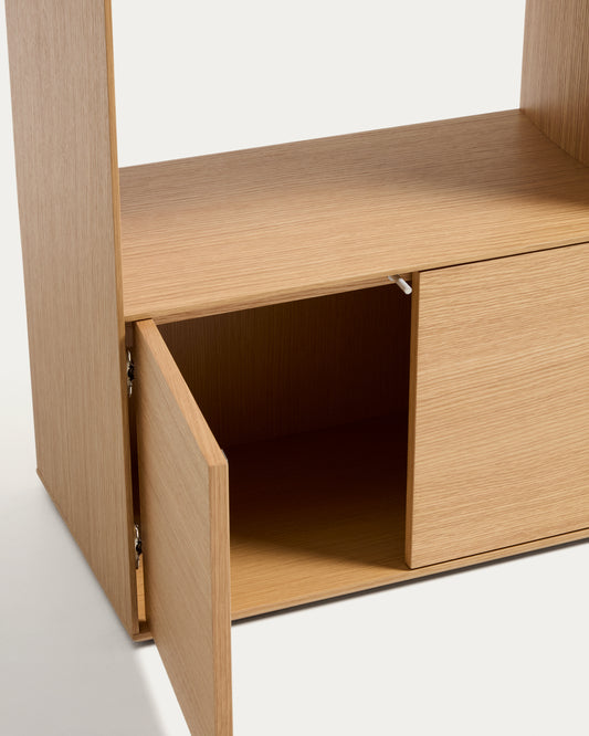 Visala with 1 visible shelf oak veneer shelf 60 x 106 cm FSC 100%