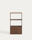 Visala with 1 visible shelf walnut-veneer shelf 60 x 106 cm FSC 100%