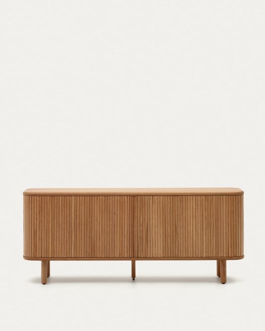 Mailen 2 door sideboard in ash veneer with a natural finish 180 x 75 cm