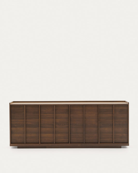 Onix sideboard with a walnut veneer in a dark finish, 200 x 80 cm FSC Mix Credit