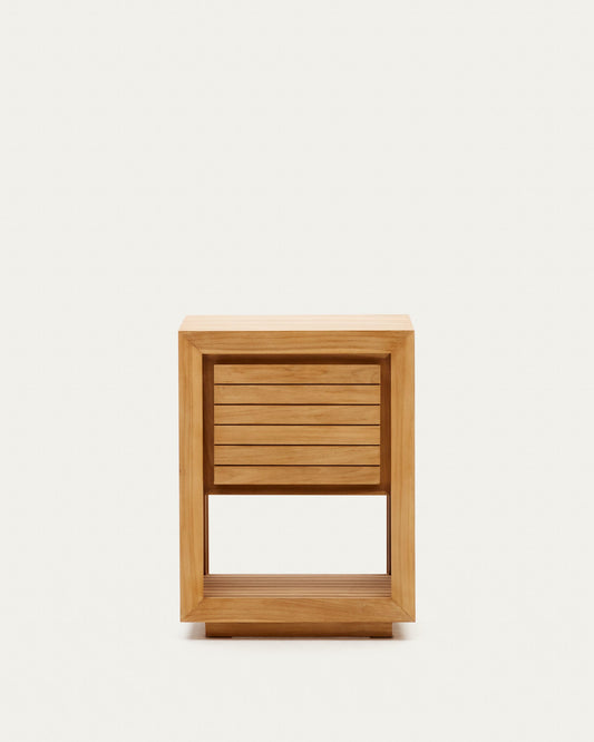 Saula bathroom furniture in solid teak wood with natural finish, 60 x 45 cm