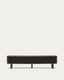 Mailen 2 door TV stand in ash veneer with a dark finish 200 x 50 cm