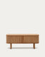 Mailen 2 door TV stand in ash veneer with a natural finish 120 x 50 cm
