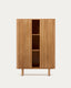 Mailen 2 door highboard in ash veneer with a natural finish 110 x 160 cm